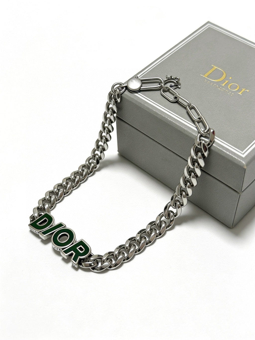 Dior Green Letter Chain Bracelet - product image 10