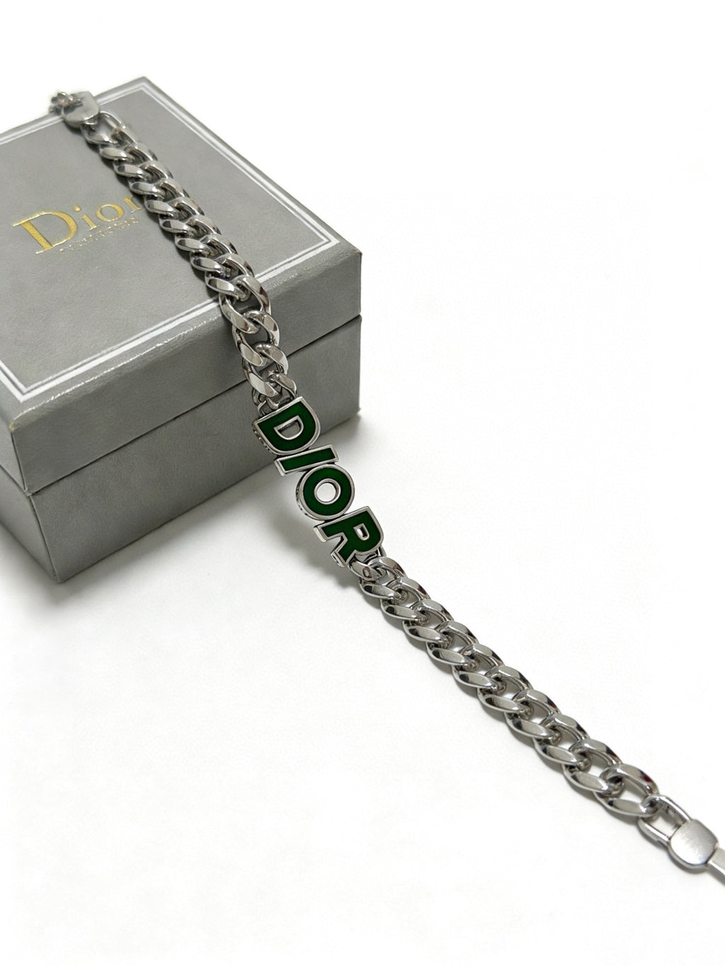 Dior Green Letter Chain Bracelet - product image 9