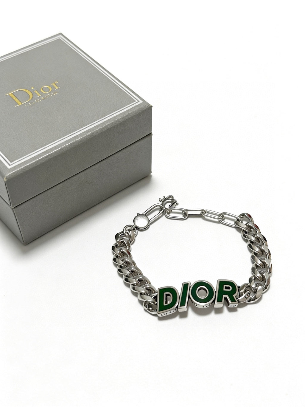 Dior Green Letter Chain Bracelet - product image 7