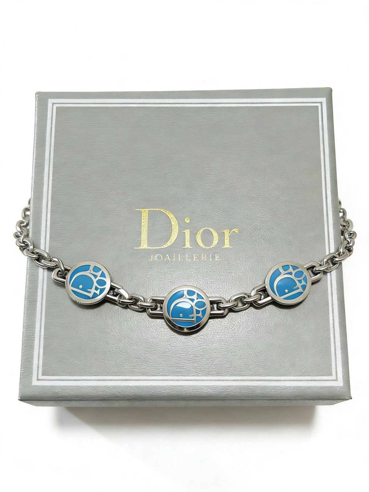 Dior Blue Medallion Chain Bracelet - product image 12