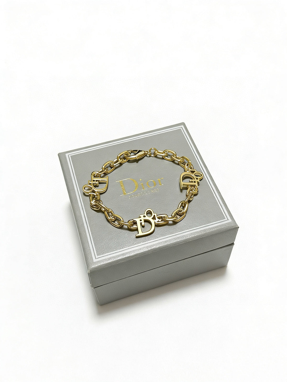 Dior Gold-Tone Ornamental Chain Bracelet - product image 8