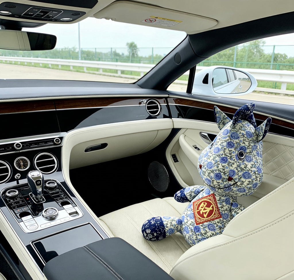 Hermès Blue and White Printed Horse Plush Toy - album image 3