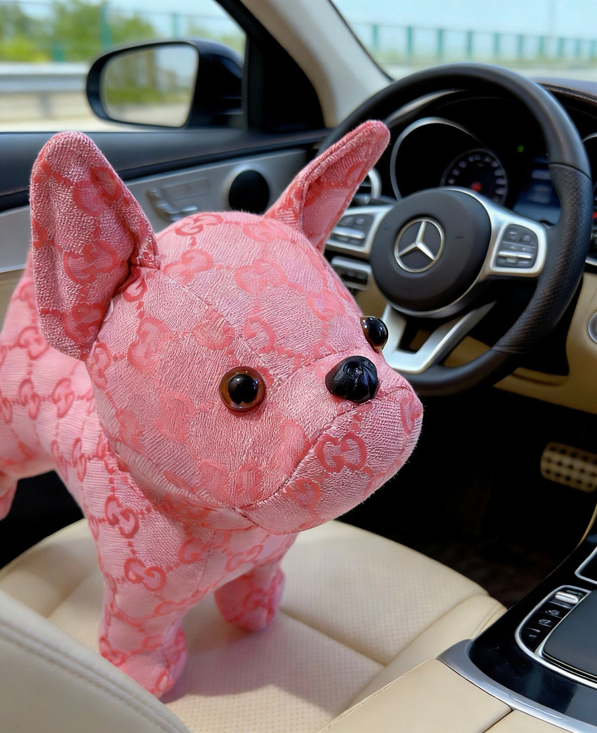 Gucci Pink Monogram Dog Plush Toy - album image 7
