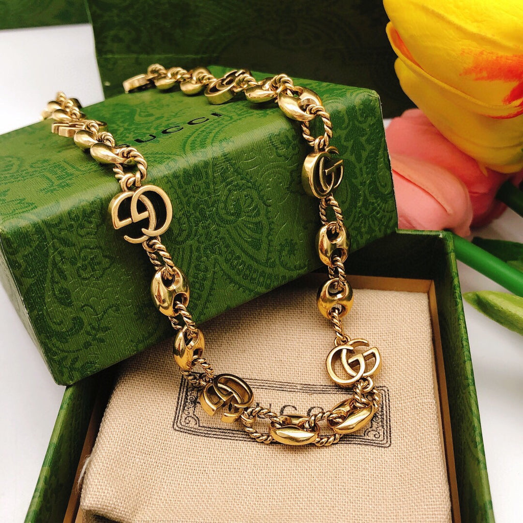 Gucci Gold-Tone Oval Link Necklace - album image 5