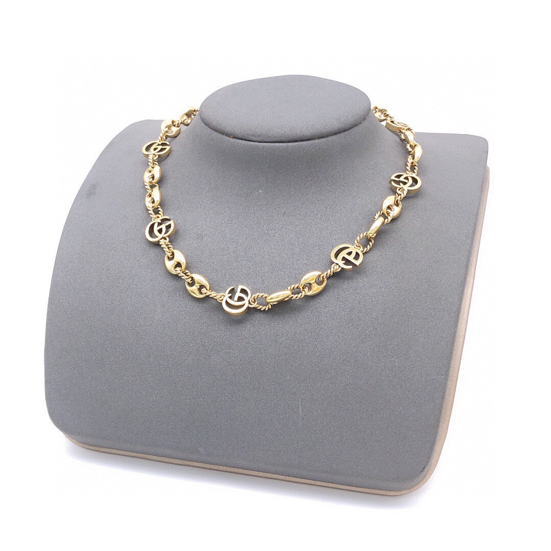 Gucci Gold-Tone Oval Link Necklace - album image 1