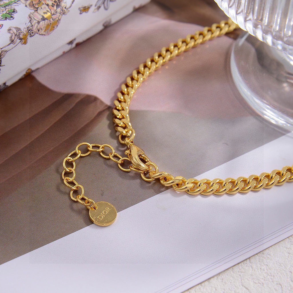 Dior Half-Pearl-Look CD Necklace - product image 7
