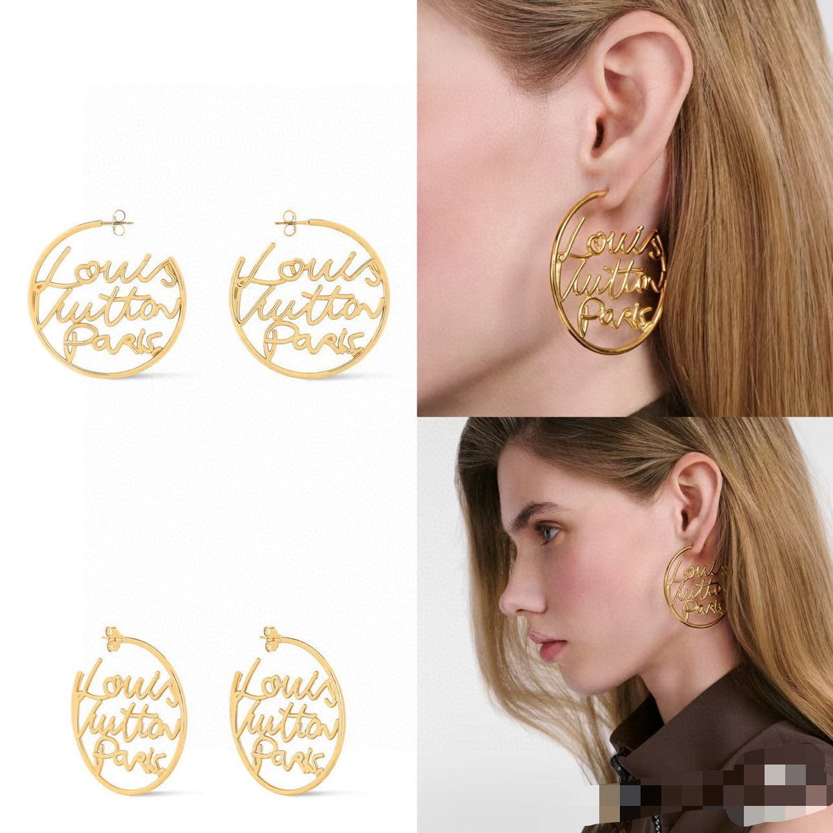 Louis Vuitton LV Letter Stud Earrings - album image 5