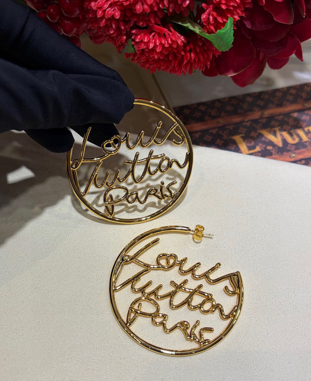 Louis Vuitton LV Letter Stud Earrings - album image 6