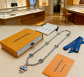 Louis Vuitton Silver-Tone Antiqued Chain Necklace - album image 1