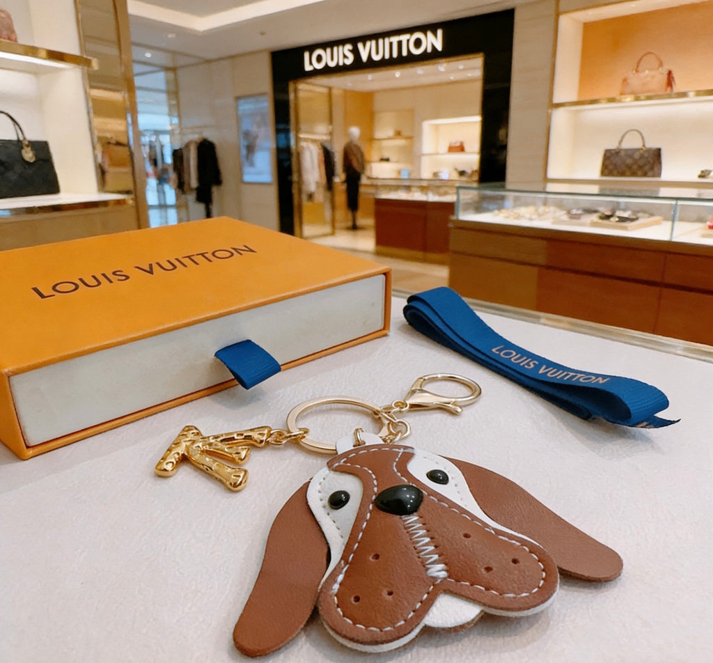 Louis Vuitton Brown Dog Keychain with Long Ears - album image 4