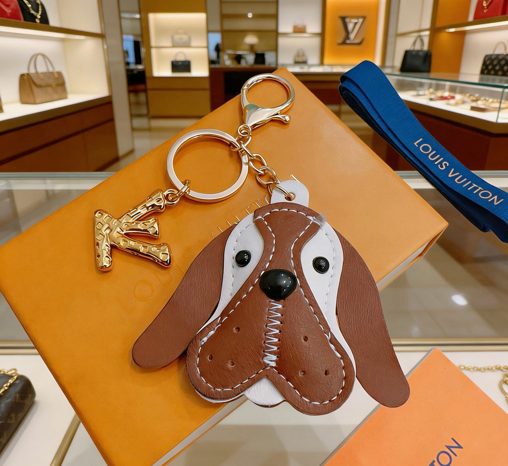 Louis Vuitton Brown Dog Keychain with Long Ears - album image 5