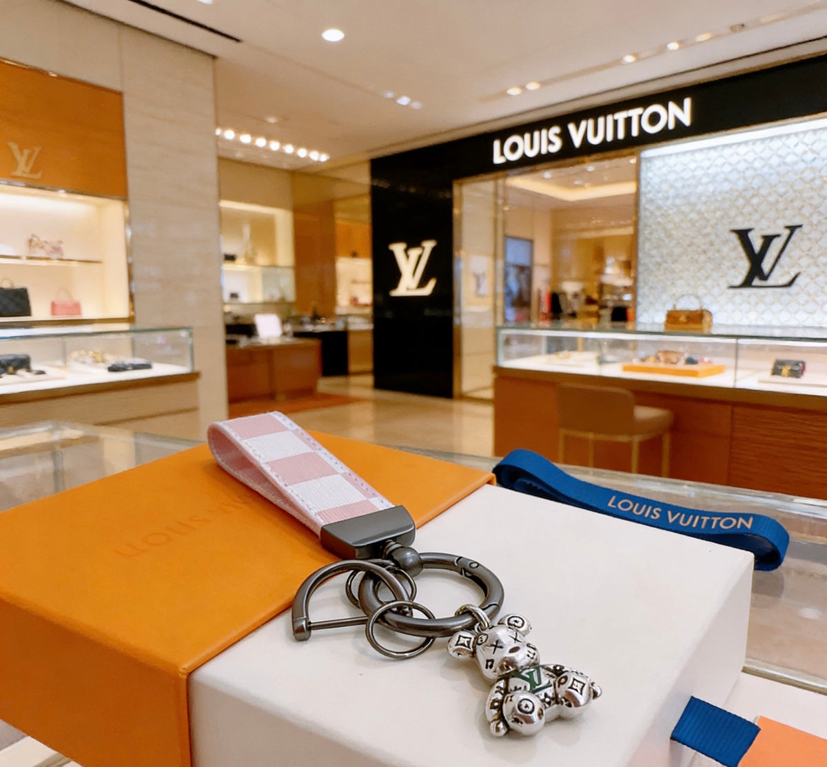 Louis Vuitton Silver-Tone Character Keychain - album image 1