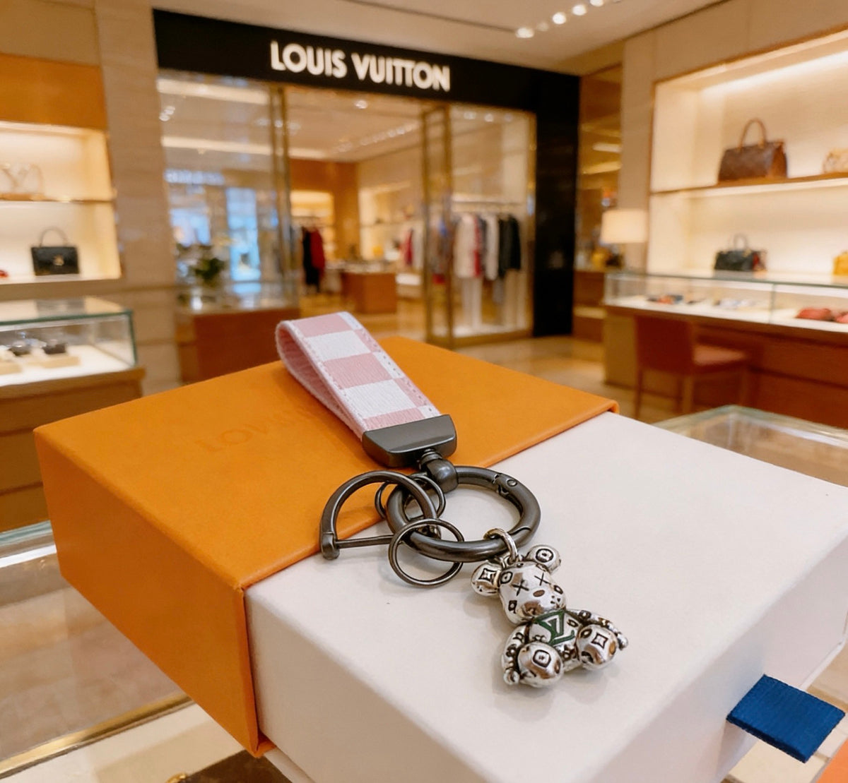 Louis Vuitton Silver-Tone Character Keychain - album image 4