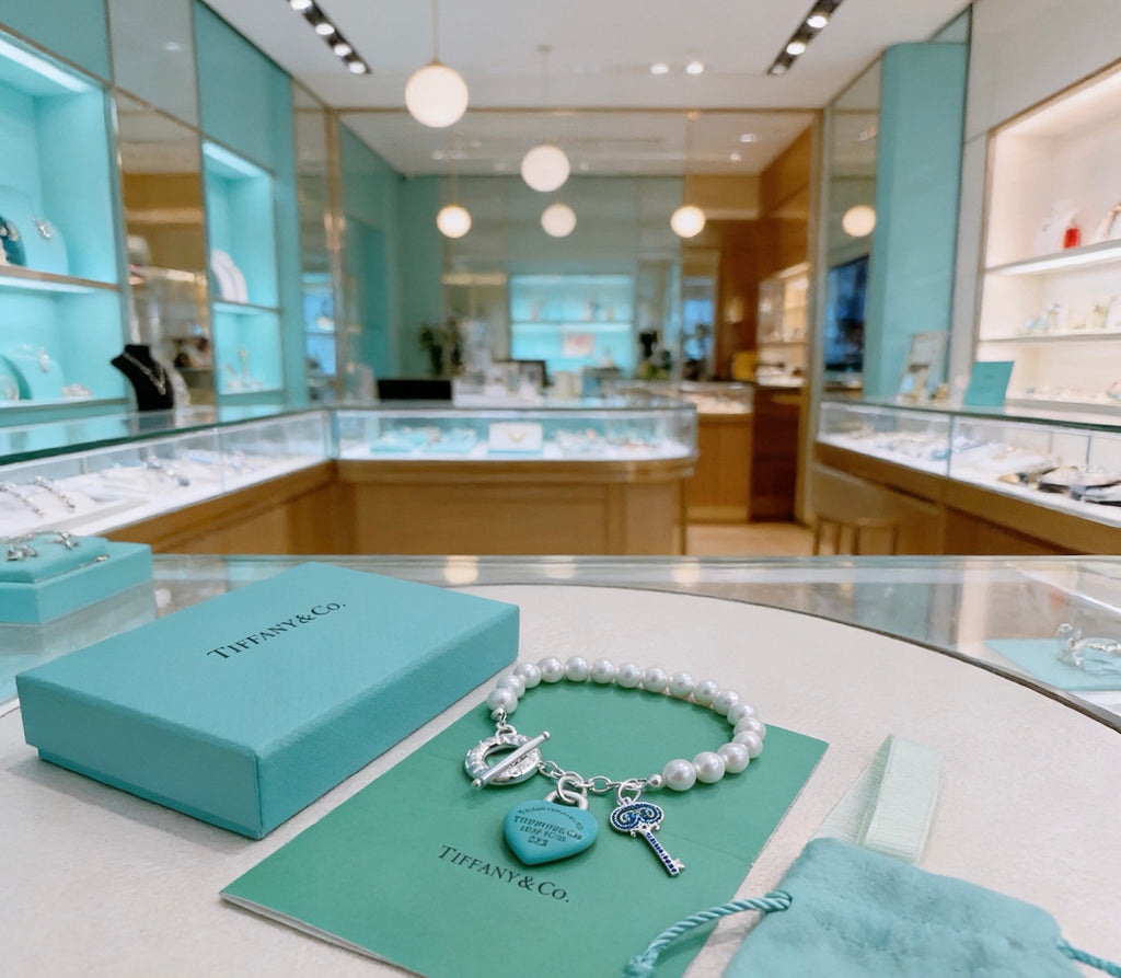 Tiffany & Co. Blue Heart Ring Toggle Bracelet - album image 3