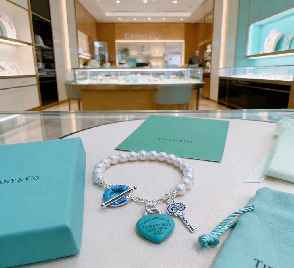 Tiffany & Co. Blue Heart Ring Toggle Bracelet - album image 5