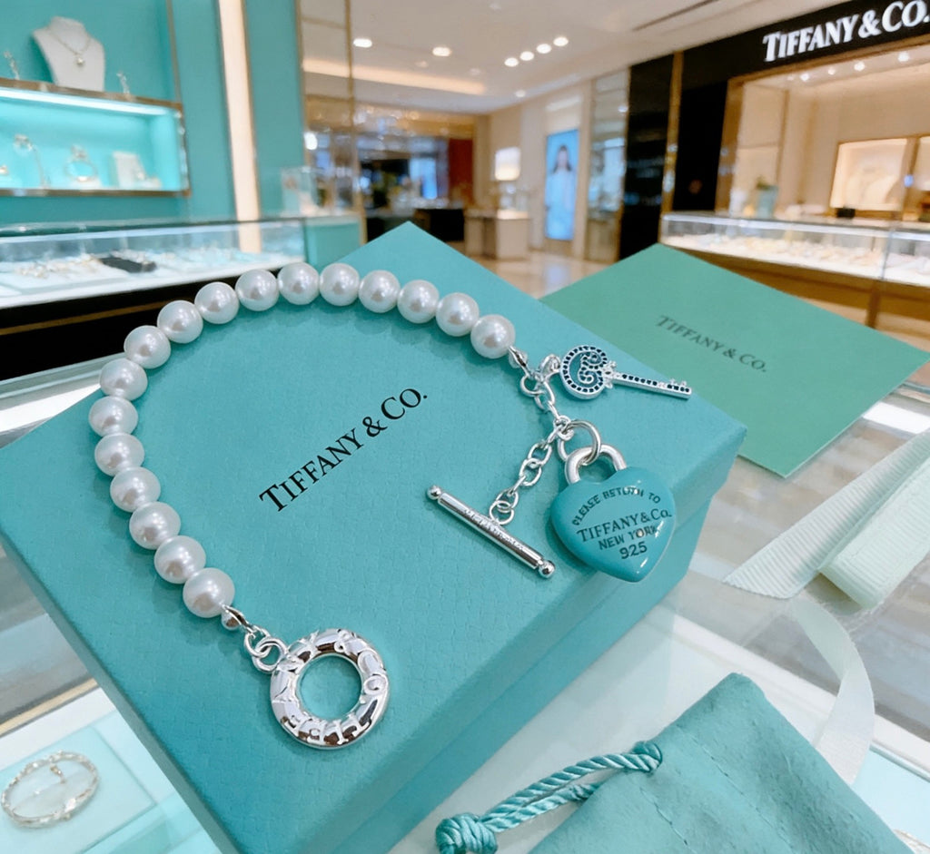 Tiffany & Co. Blue Heart Ring Toggle Bracelet - album image 1