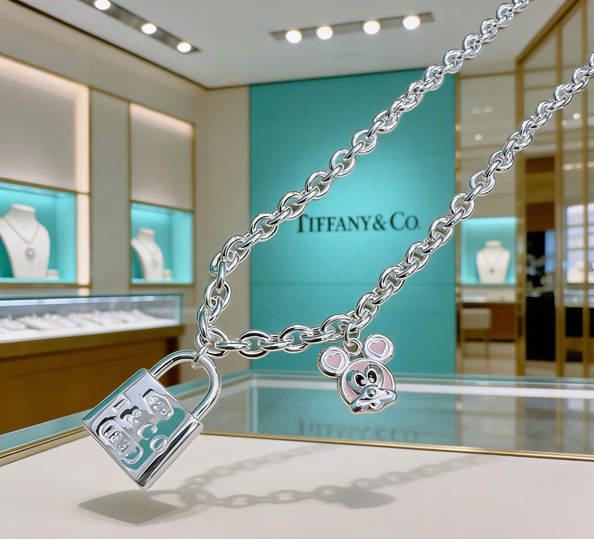 Tiffany & Co. Heart Pendant Layered Necklace - album image 8
