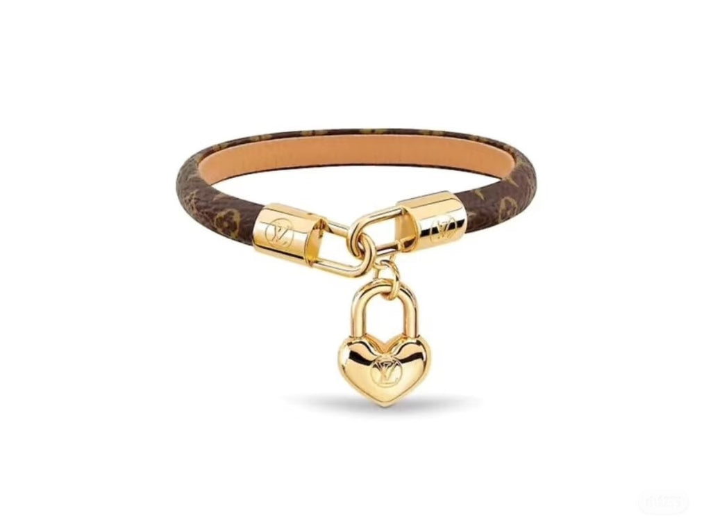 Louis Vuitton Circle Gold-Tone Leather Bracelet - album image 1