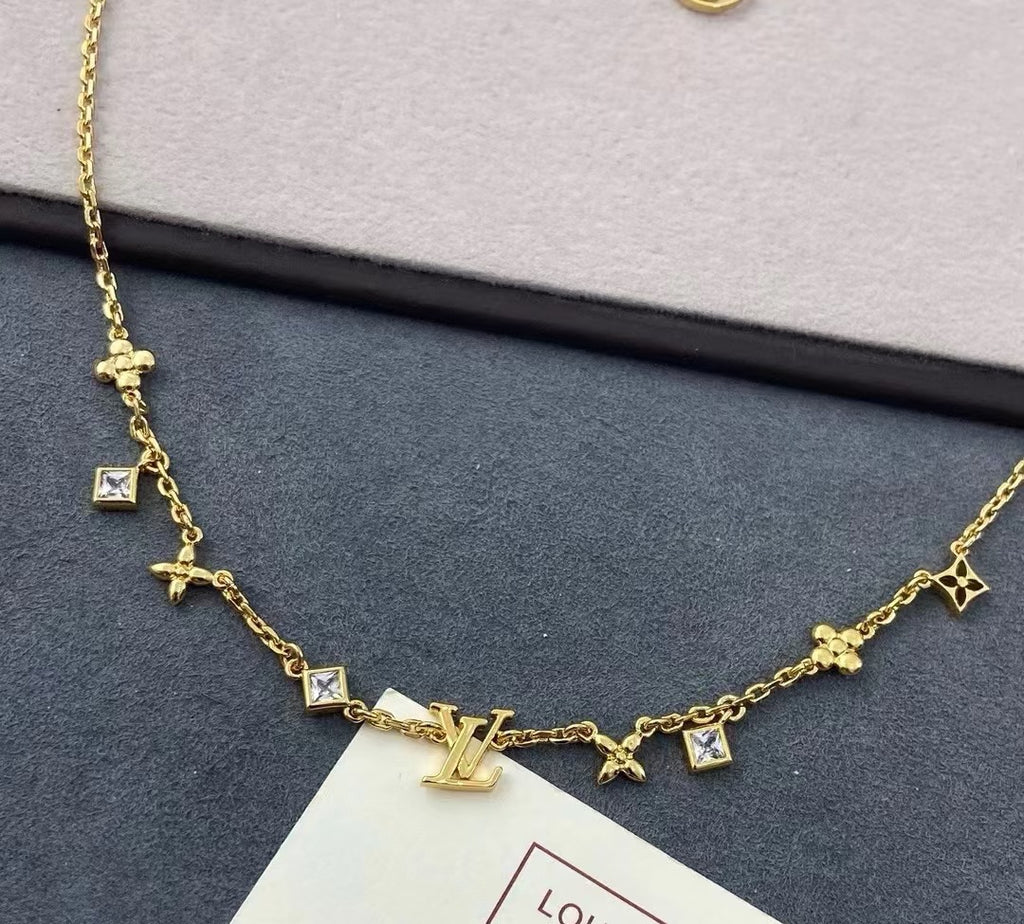 Louis Vuitton Iconic Flower Monogram LV Letter Crystal Accent Bracelet - album image 4
