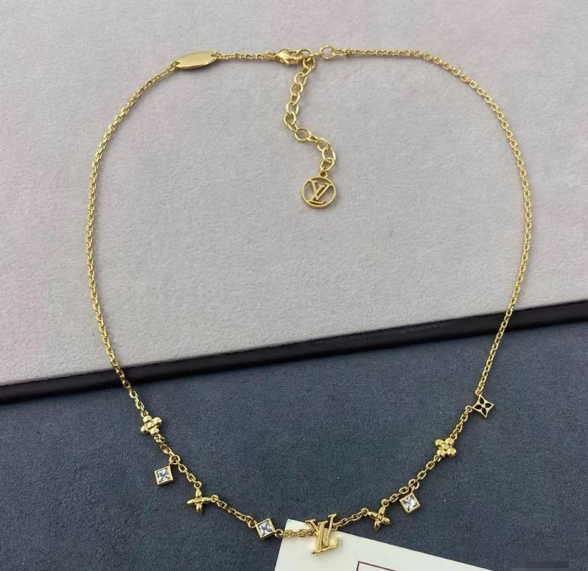 Louis Vuitton Iconic Flower Monogram LV Letter Crystal Accent Bracelet - album image 2