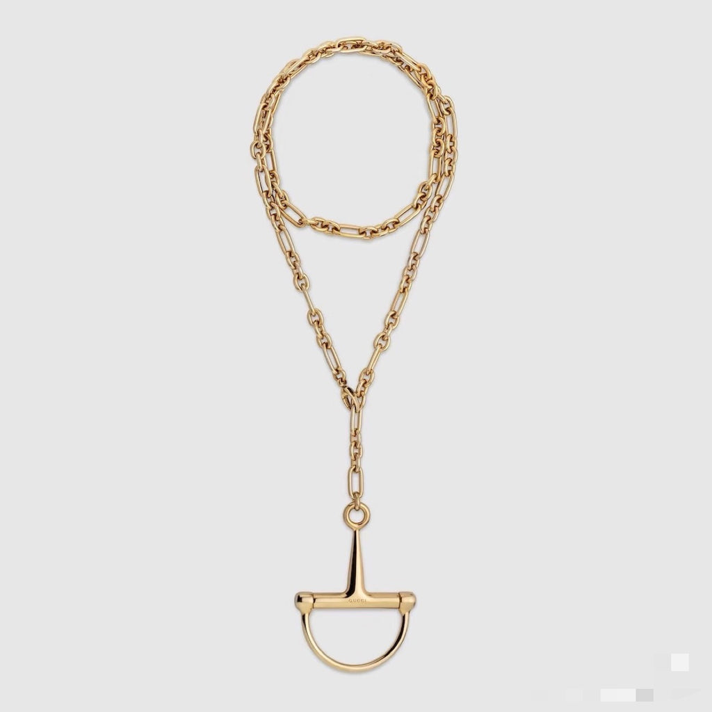 Gucci Interlocking G Gold-Tone Long Necklace - album image 1