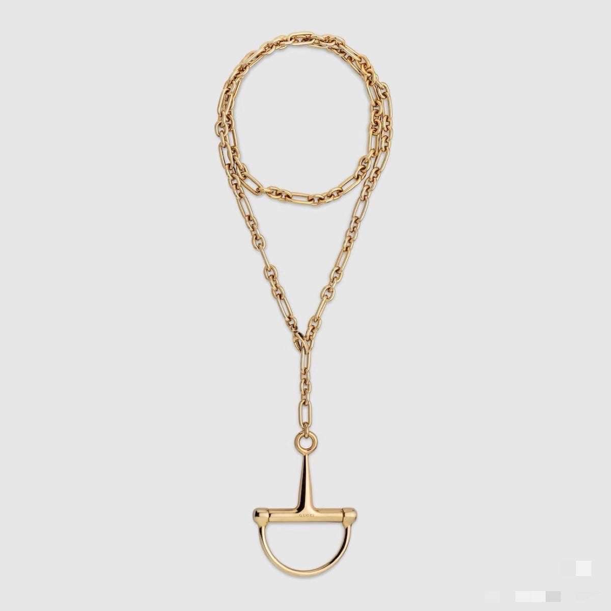 Gucci Interlocking G Gold-Tone Long Necklace - album image 1
