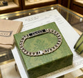 Gucci Silver-Tone GUCCI Plaque Chain Bracelet - album image 1