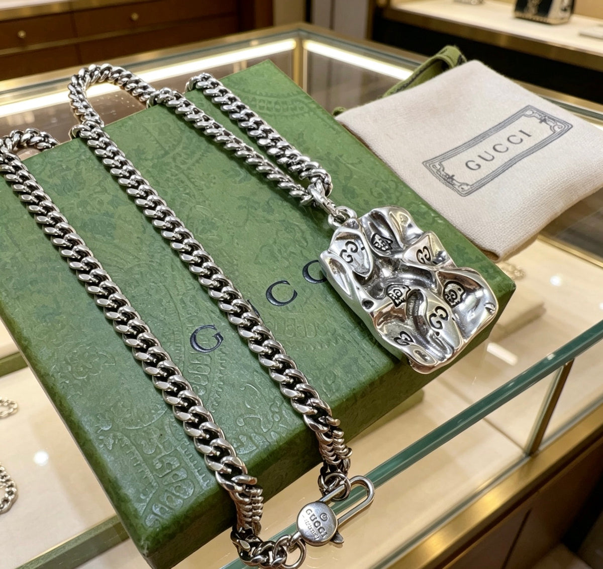 Gucci Anger Forest Antiqued Chain Necklace - album image 5