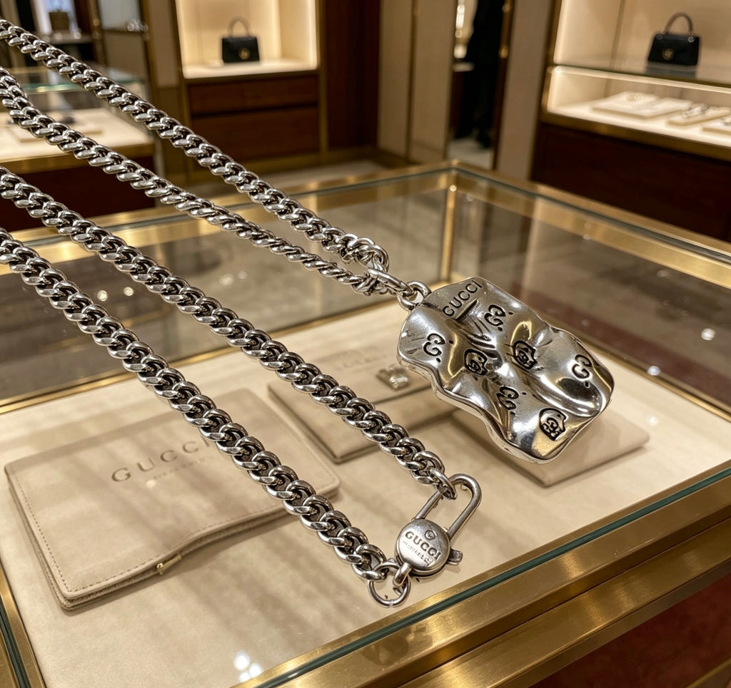 Gucci Anger Forest Antiqued Chain Necklace - album image 8