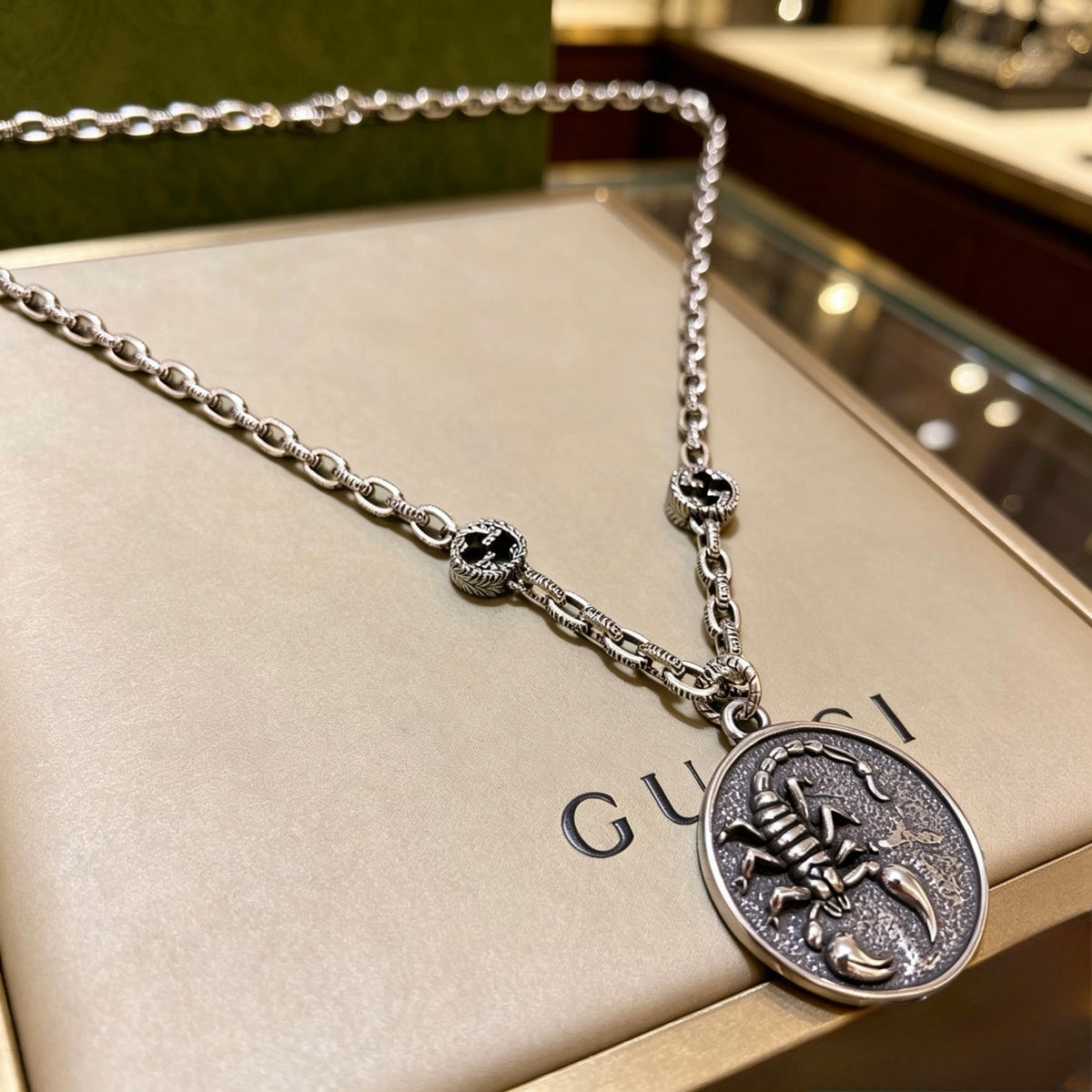 Gucci Anger Forest Antiqued Chain Necklace - album image 1