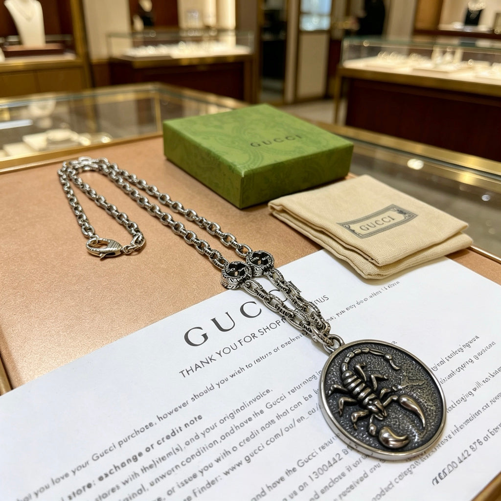 Gucci Anger Forest Antiqued Chain Necklace - album image 8
