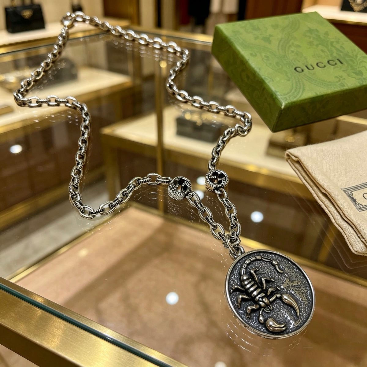 Gucci Anger Forest Antiqued Chain Necklace - album image 4