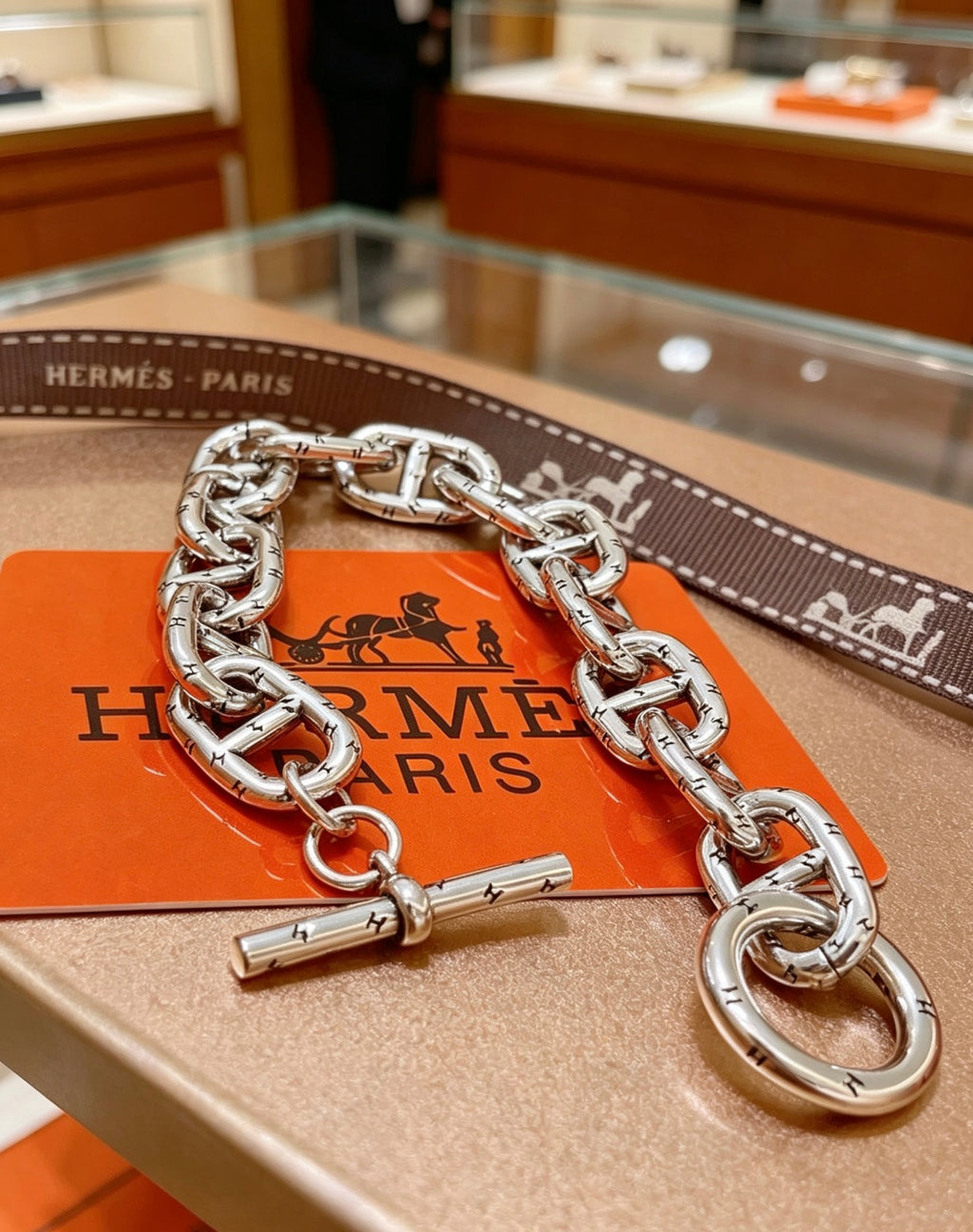 Hermès Silver-Tone Large Anchor-Link Bracelet - album image 5