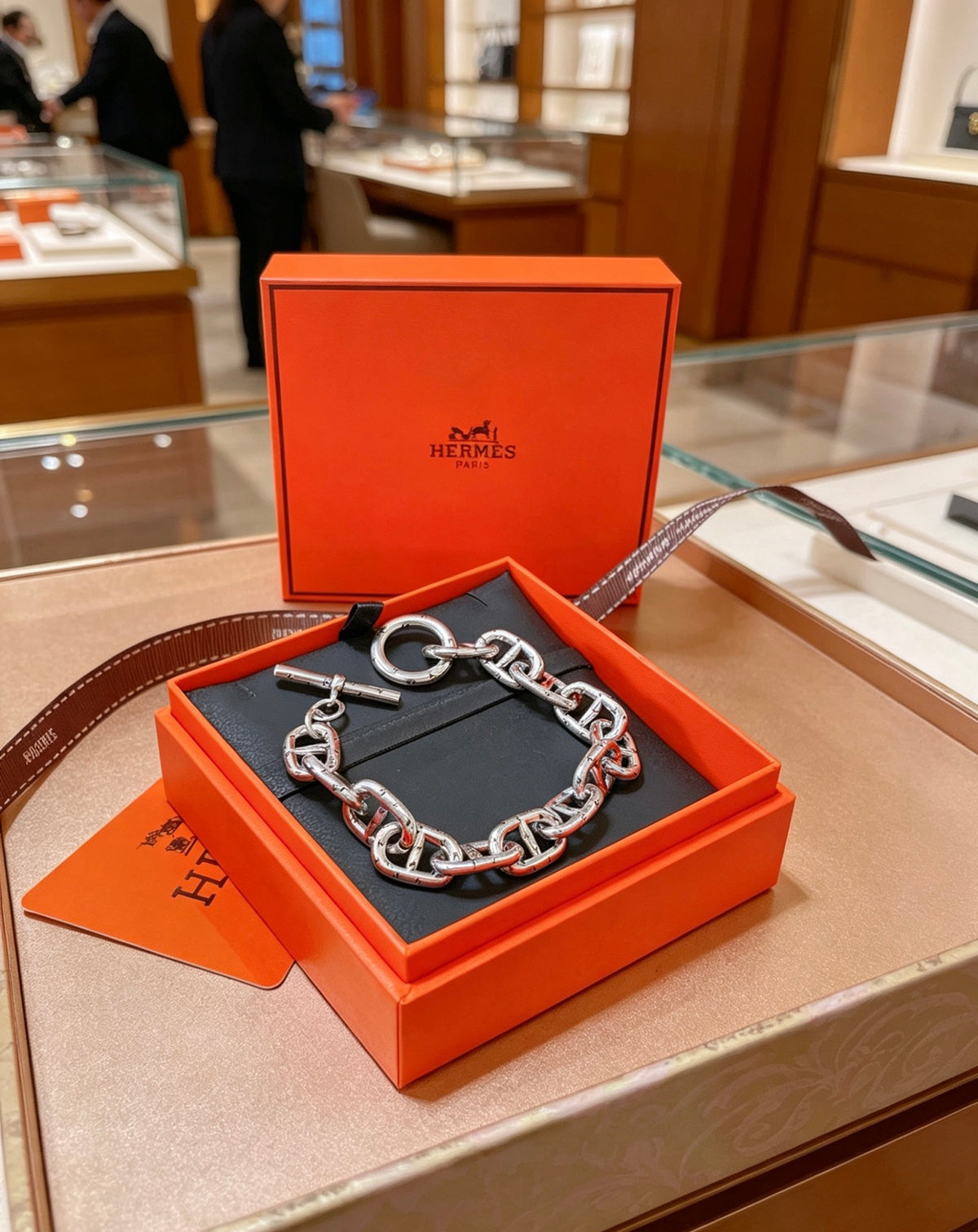 Hermès Silver-Tone Large Anchor-Link Bracelet - album image 9