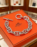 Hermès Silver-Tone Large Anchor-Link Bracelet - album image 1