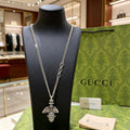 Gucci Anger Forest Interlocking G Antiqued Chain Necklace - album image 1