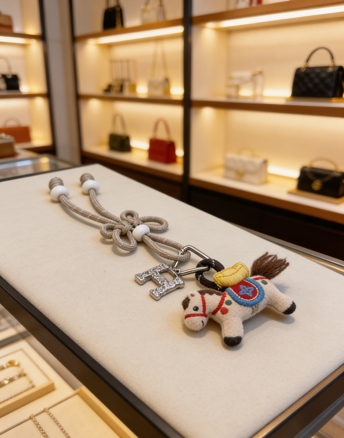 Hermès Silver-Tone Horse-Charm Keychain - album image 5