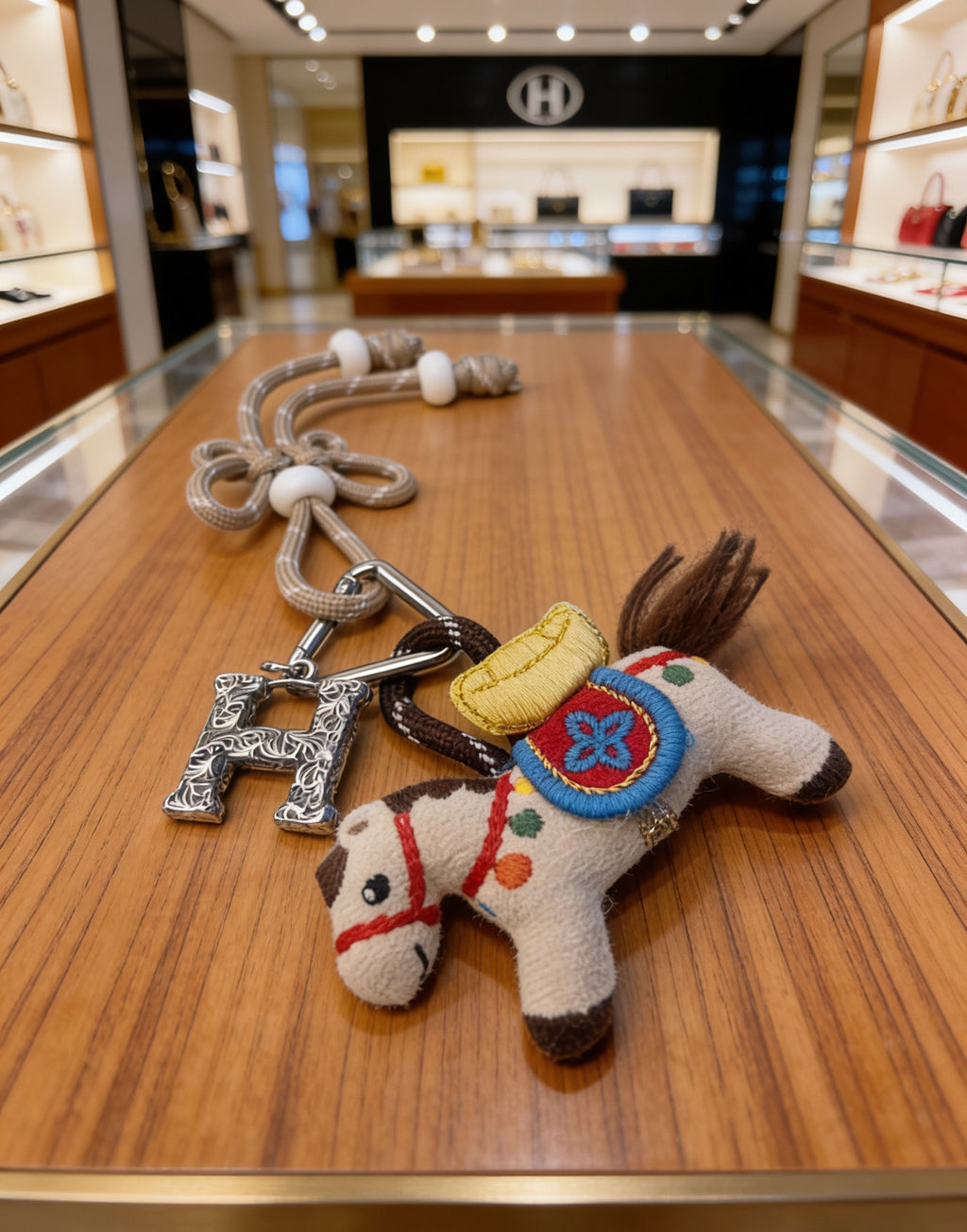 Hermès Silver-Tone Horse-Charm Keychain - album image 6