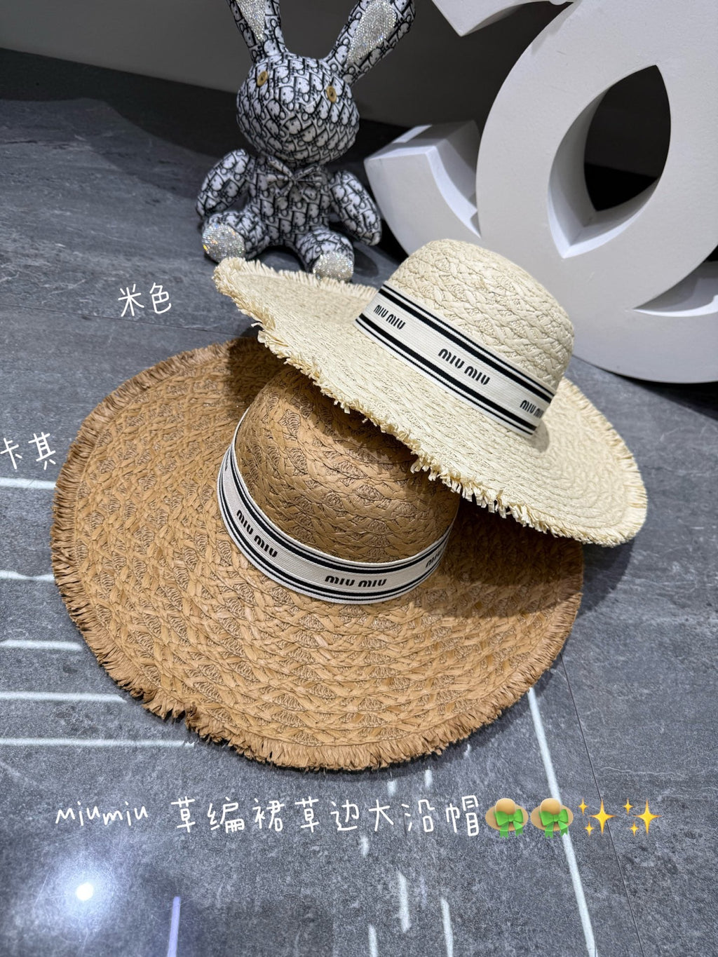 Miu Miu Woven Open Knit Bucket Hat - image 3