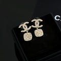 Chanel CC and Square Crystal Drop Earrings - album image 1
