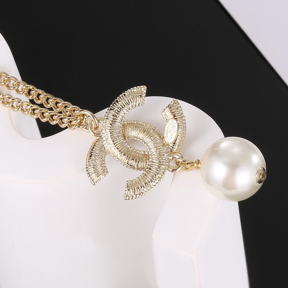 Chanel Interlocking C Pearl Circular Pendant Jewelry - Earrings or Necklace - album image 6