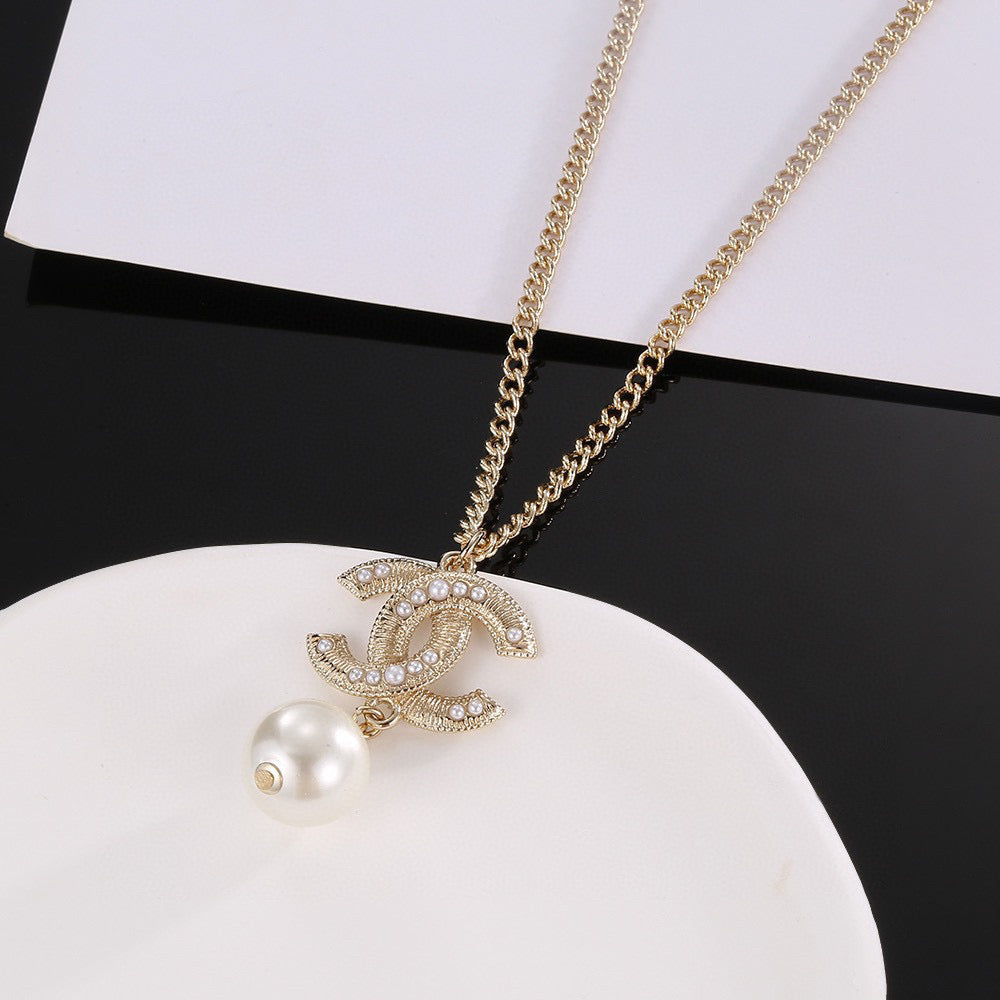 Chanel Interlocking C Pearl Circular Pendant Jewelry - Earrings or Necklace - album image 2