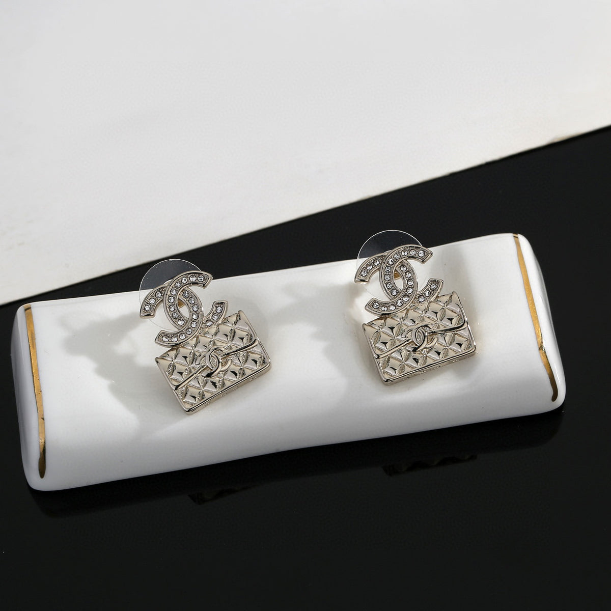 Chanel Gold-Tone Earrings - album image 3