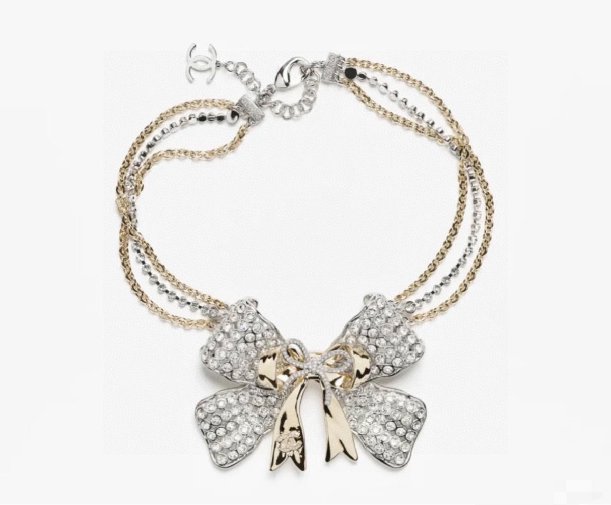 Chanel Bow Butterfly Chain Necklace - album image 1