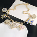 Chanel Interlocking C Shell Dragon Gold-Tone Pendant Necklace - album image 1