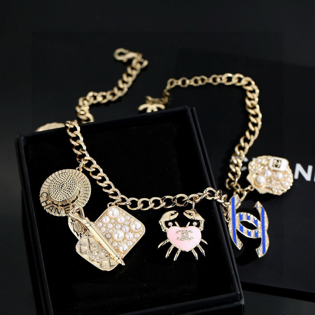 Chanel Interlocking C Shell Dragon Gold-Tone Pendant Necklace - album image 8