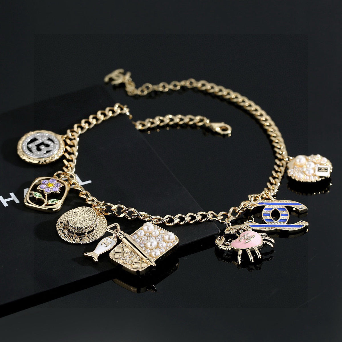 Chanel Interlocking C Shell Dragon Gold-Tone Pendant Necklace - album image 7