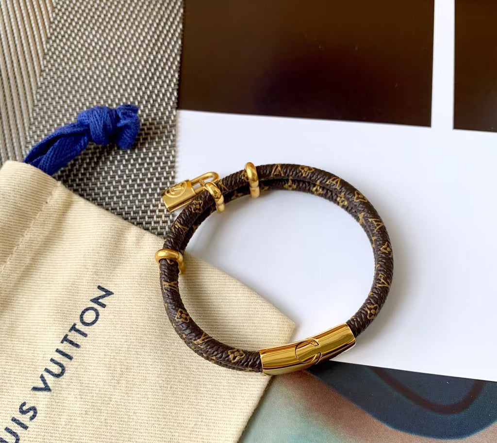 Louis Vuitton LV Letter Leather Bangle - album image 7