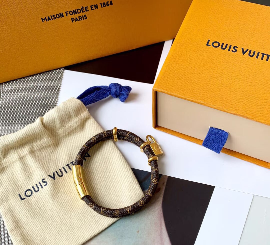 Louis Vuitton LV Letter Leather Bangle - album image 5