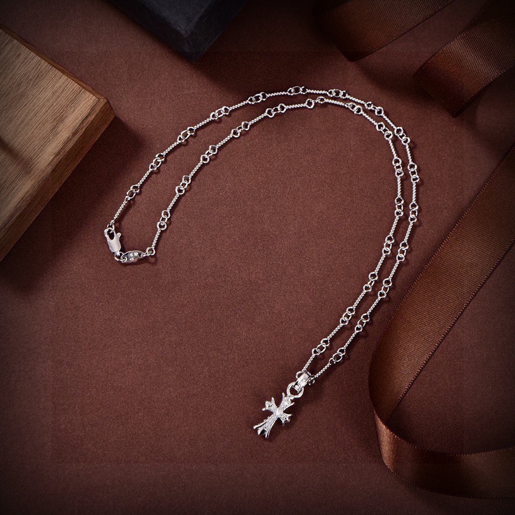 Chrome Hearts Bright Accent Twin Cross Necklace - album image 9